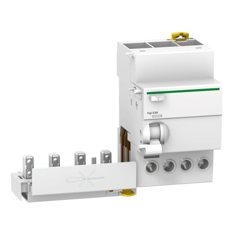 foto del prodotto blocco differenziale schneider 4p 25a 300ma a 3 moduli a9q54425