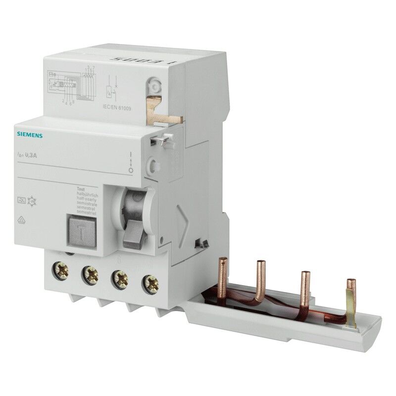 immagine 0 del prodotto blocco differenziale siemens 4p 40a 300ma tipo a 3 moduli per 5sy 5sm26426