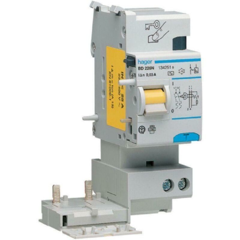 foto del prodotto blocco differenziale tipo-ac 300 ma 2 poli 63 a bf264n - hager