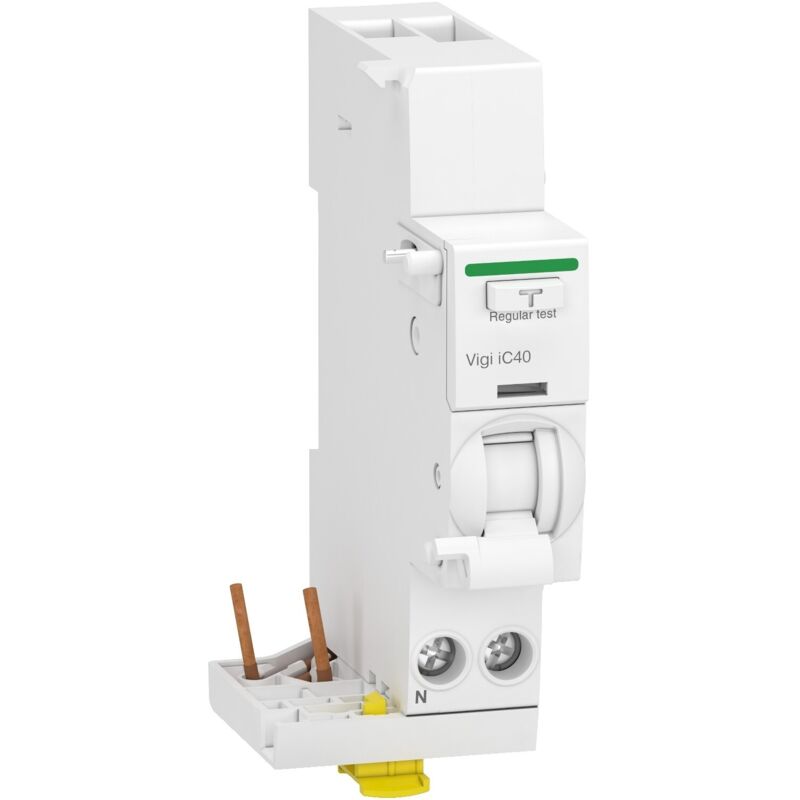foto del prodotto blocco differenziale vigi ic40 1p n 40a 30ma tipo a schneider cod. a9y80640 