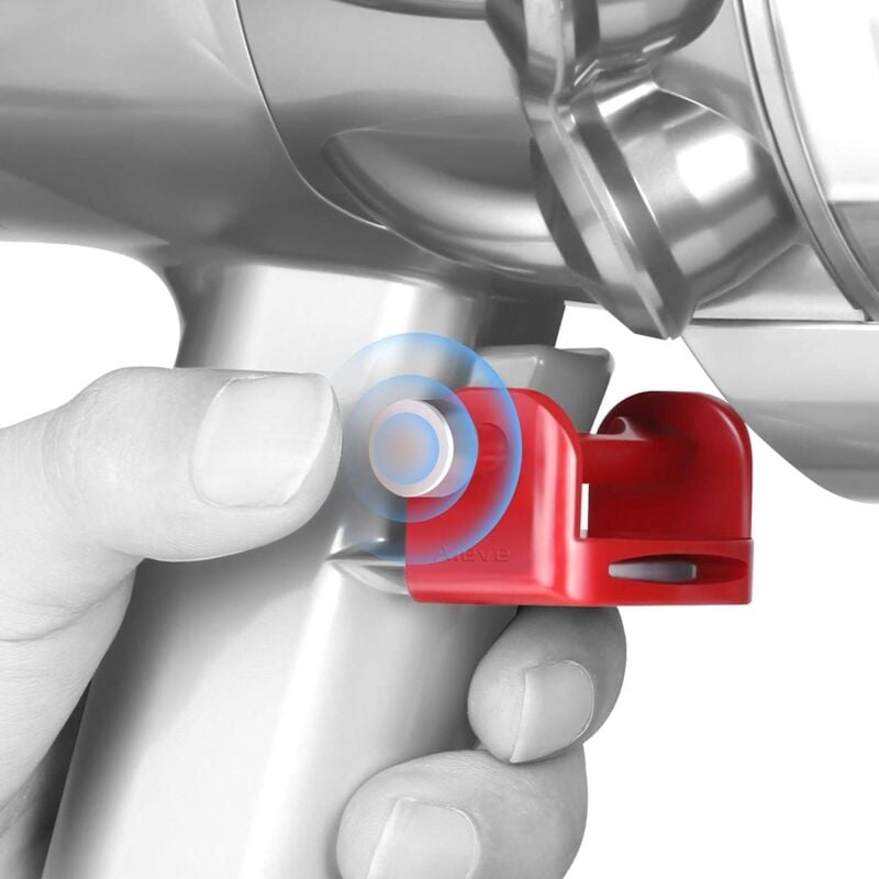 foto del prodotto blocco grilletto per aspirapolvere dyson, blocco grilletto, pulsante di accensione spegnimento, supporto per accessori per aspirapolvere dyson v15