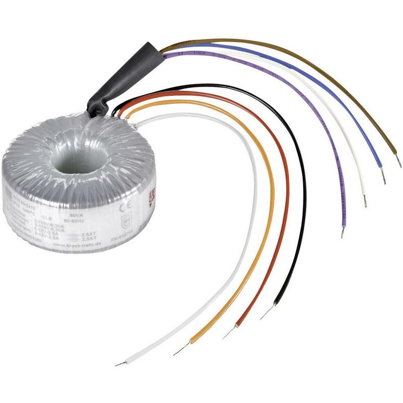 foto del prodotto block rkd 40 2x18 trasformatore toroidale 2 x 115 v 2 x 18 v ac 40 va 1.11 a