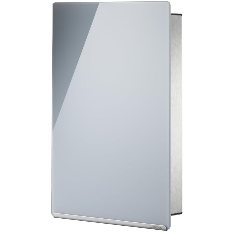 foto del prodotto blomus 65372, cassetta portachiavi pannello magnetico in vetro velio, grigio grau 
