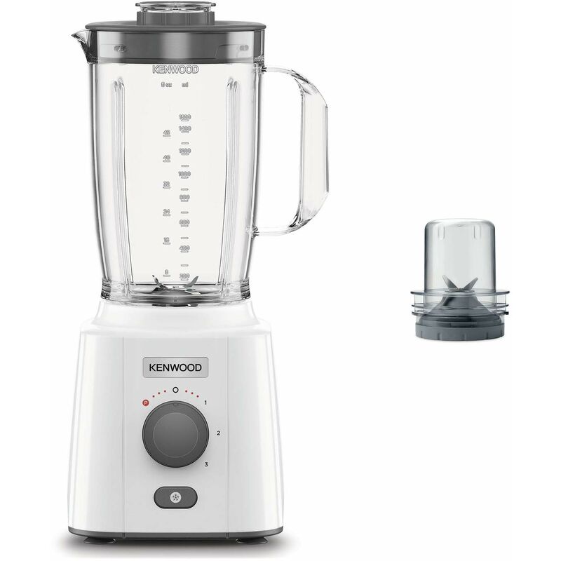 foto del prodotto blp41.c0wh frullatore, caraffa da 2l dotata di pratica maniglia, lame in acciaio, 3 velocit pulse, incluso accessorio tritatutto, piedini