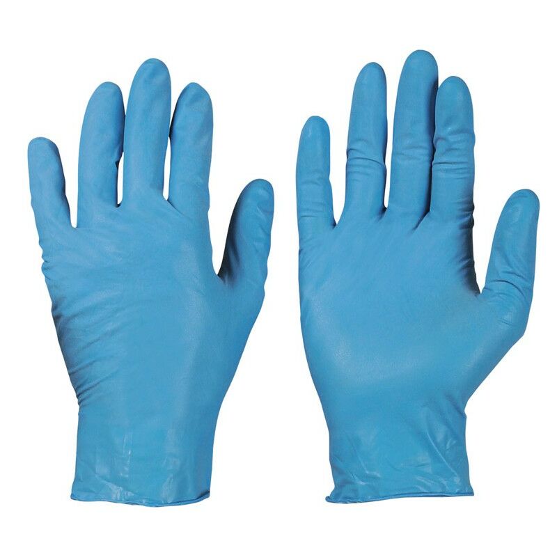 foto del prodotto blu guanti di nitrile usa e getta senza polvere dimensione 10 . a100st box 