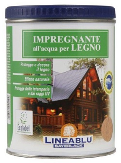 foto del prodotto blu sayerlack impregnante per esterni castano noce chiaro 2,5 l