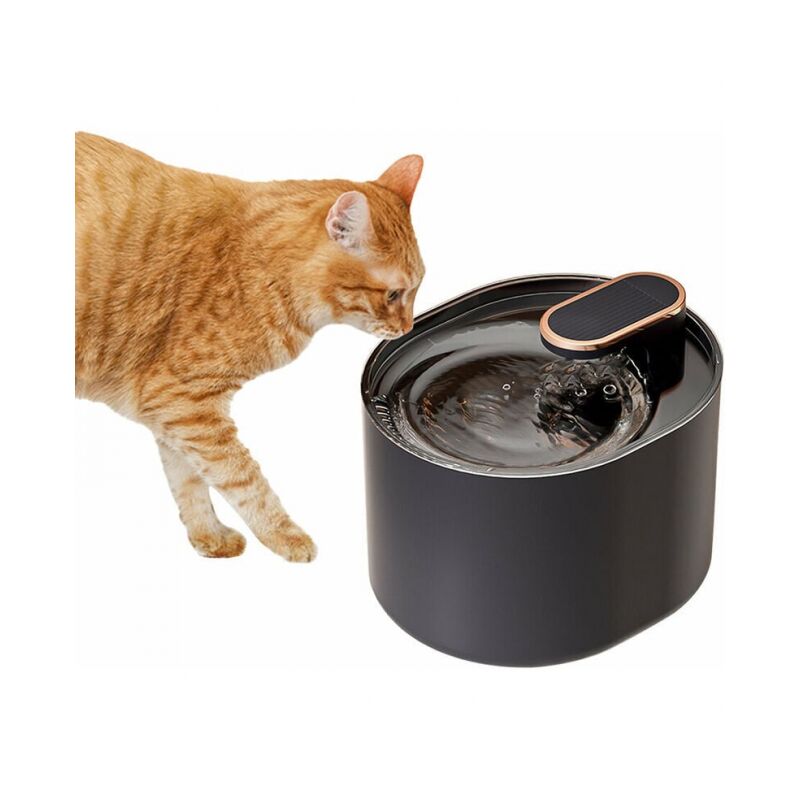 foto del prodotto blu scuro, fontana d acqua distributore automatico d acqua elettrico intelligente per animali domestici a basso rumore con grande capacit di