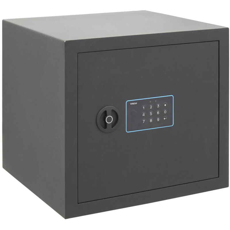 foto del prodotto blue cassaforte elettronica con codice, sicura e facile da usare, per casa, 38 x 35 x 36 cm, 42 l, grigio arregui