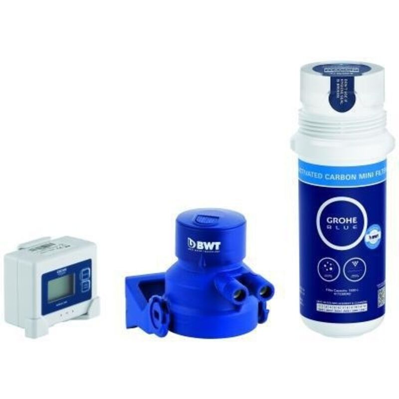 foto del prodotto blue pure filtro ai carboni attivi e testata di filtraggio 41136000 grohe