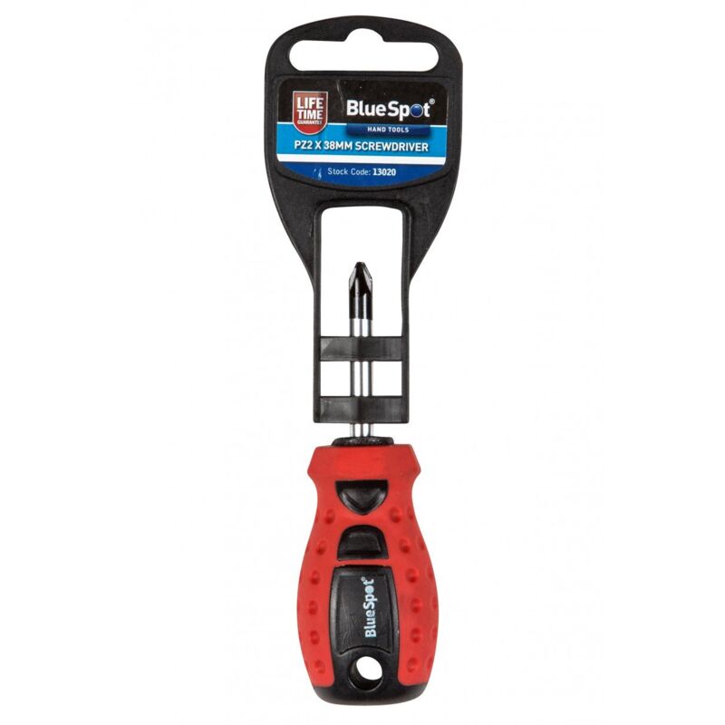 foto del prodotto blue spot tools 13020, cacciavite, rosso, pz 2 x 38 mm