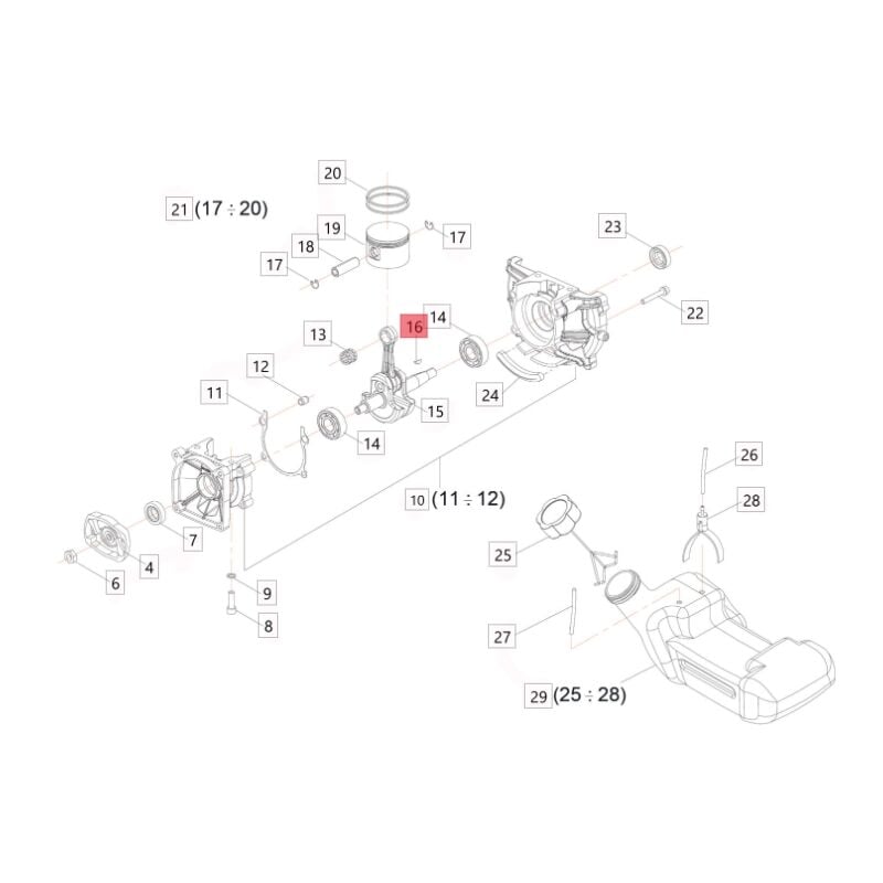 foto del prodotto bluebird linguetta 10x3,7x3 decespugliatore modelli p450em originale 420030