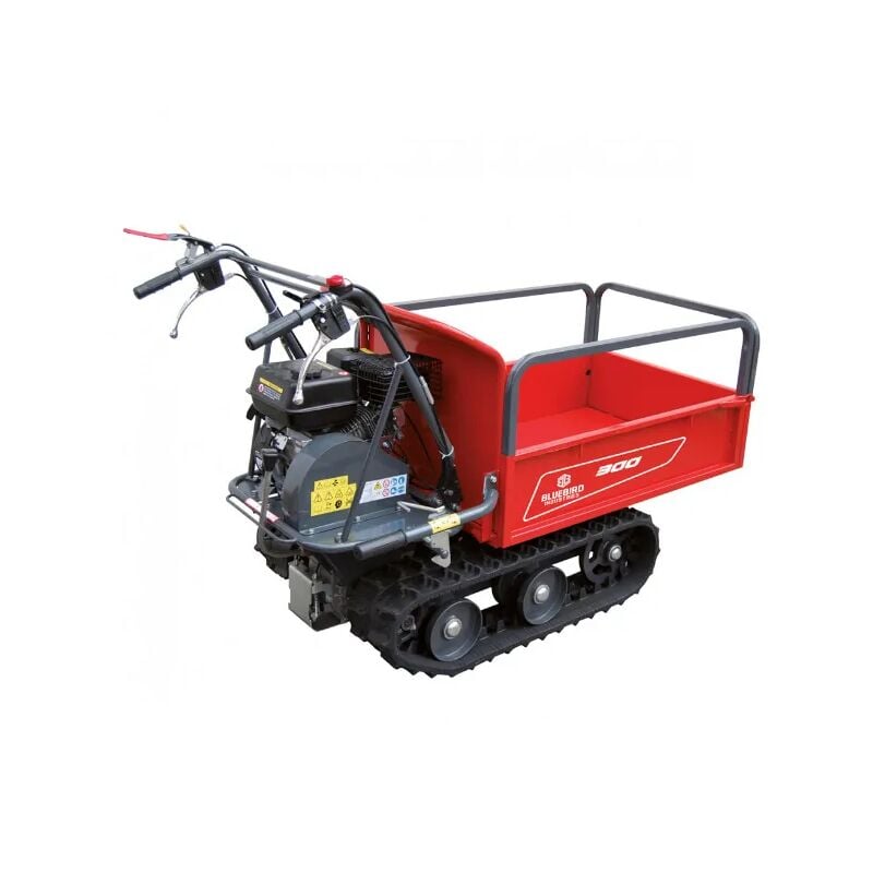 foto del prodotto bluebird motocarriola carrier 300 cingolato, carico 300kg cassone ribaltabile