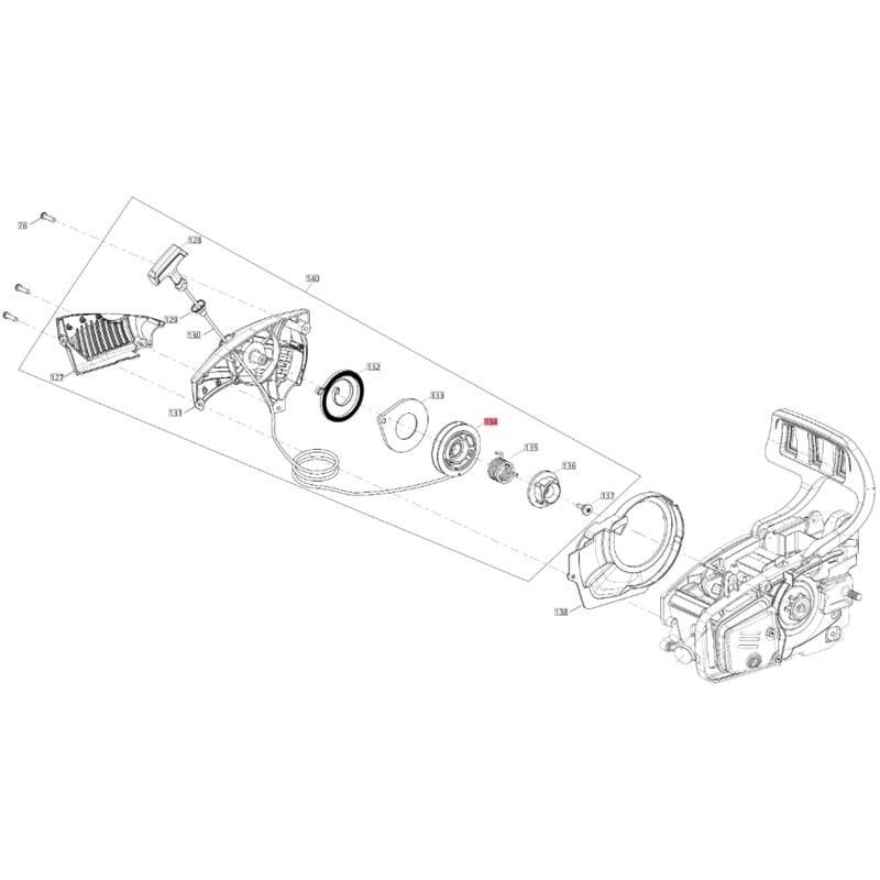 foto del prodotto bluebird puleggia avviamento originale motosega csp 280t csp 280tc csp410 85