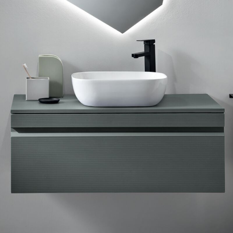 foto del prodotto bluelife cassetto sospeso portalavabo da bagno in pvc 100 cm rio verde alga