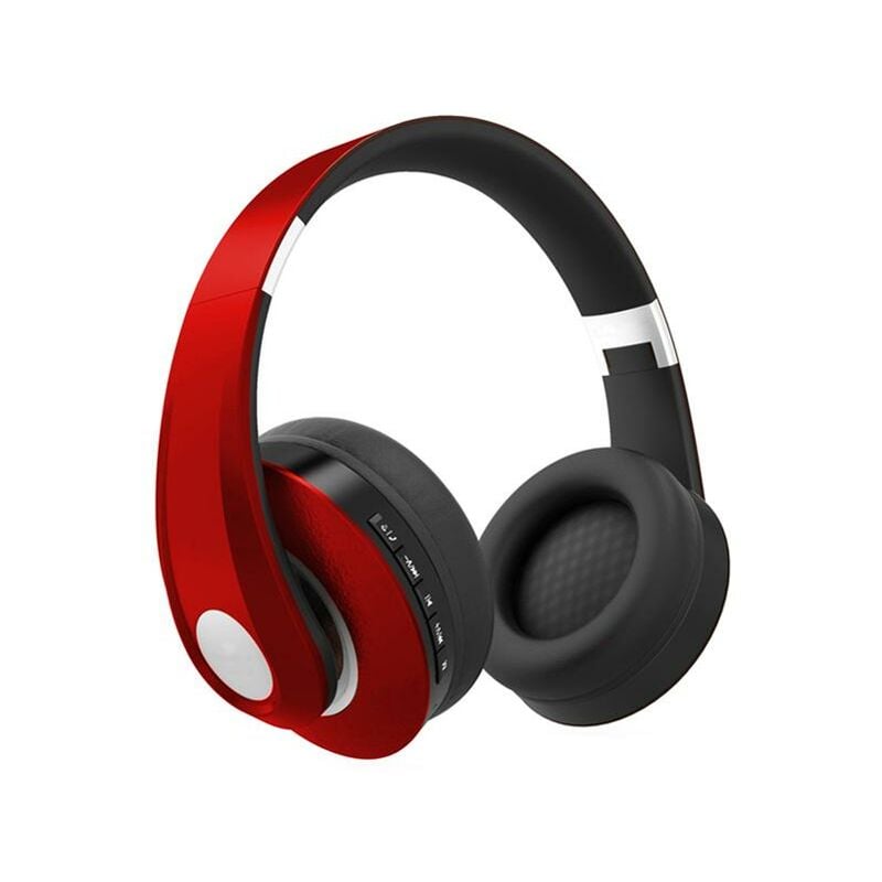 foto del prodotto bluetooth wireless cuffie regolabili head 500mah rosse w bag