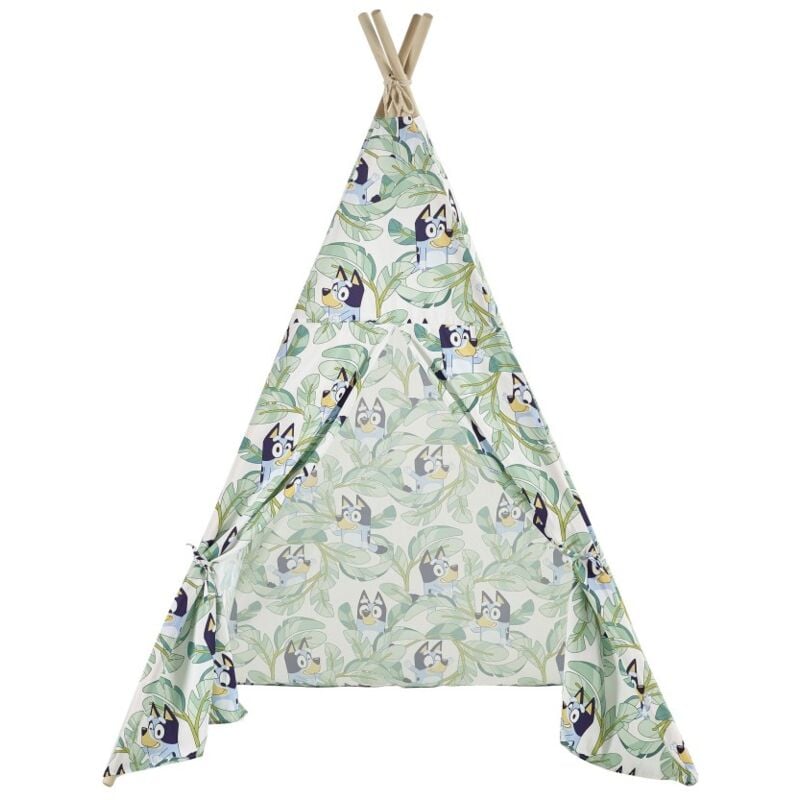foto del prodotto bluey tenda gioco teepee per bambini in tessuto