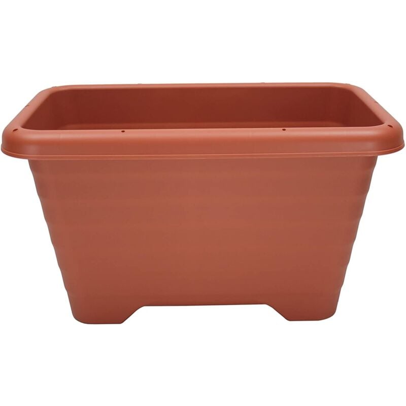 foto del prodotto blumentopf zum aufh ngen mit wasserablaufsystem f r die gartenarbeit air planter 450, braun iris ohyama