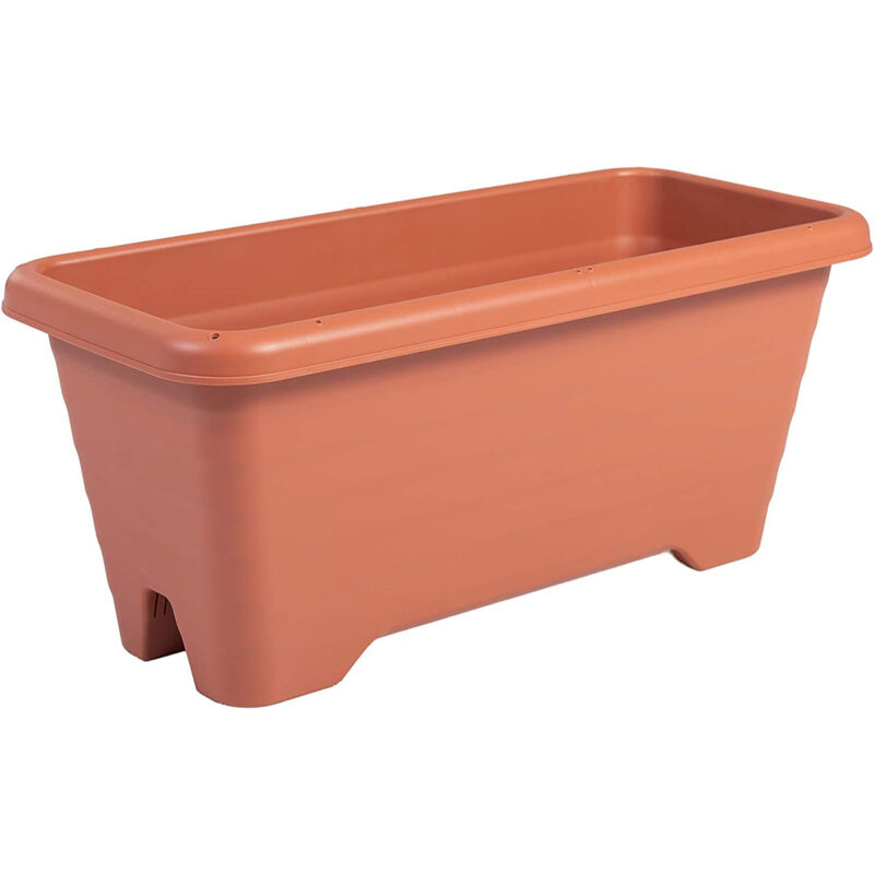 foto del prodotto blumentopf zum aufh ngen mit wasserablaufsystem f r die gartenarbeit air planter 600, braun iris ohyama