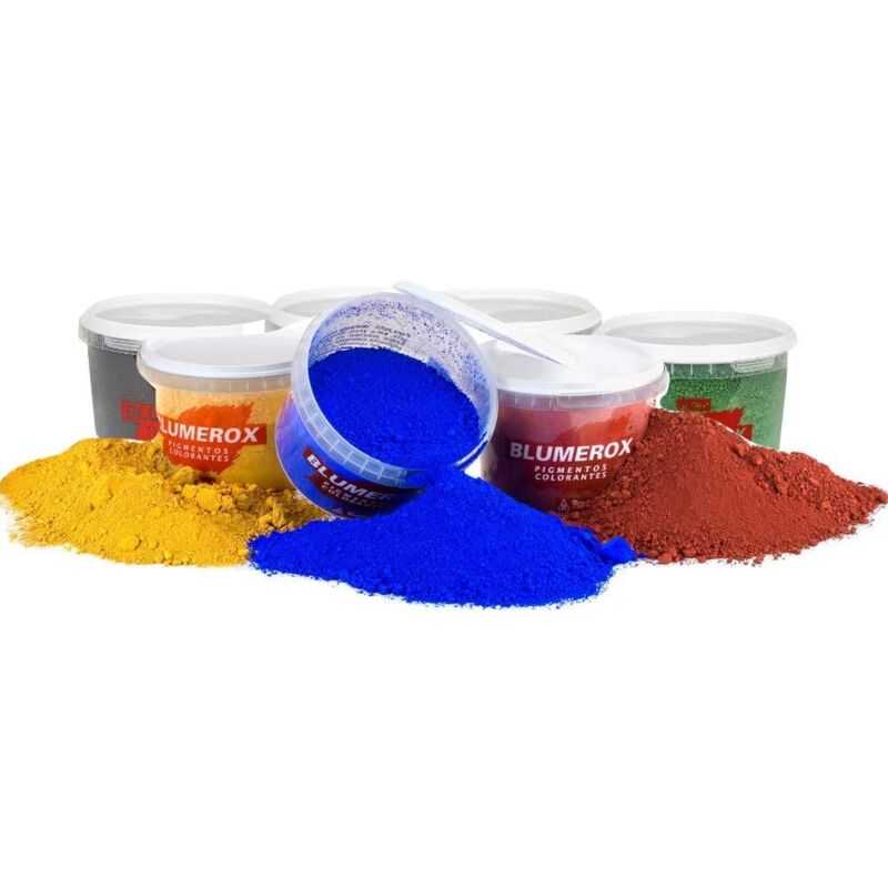 foto del prodotto blumerox rayt 1182 81 polvere per interni ed esterni cemento bianco o grigio, calce e gesso. altissimo potere colorante. colore rosso 04, 1 unit 