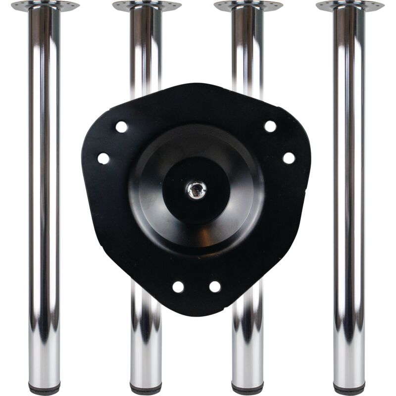 foto del prodotto bmb set gambe tavolo va eff.80mm h.870mm attacco piastra