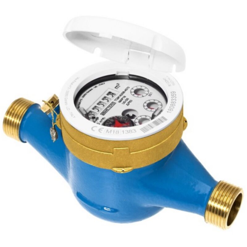 foto del prodotto bmeters contatore per acqua modello asciutto a getto multiplo 1 1 2 lettura diretta per acqua fredda