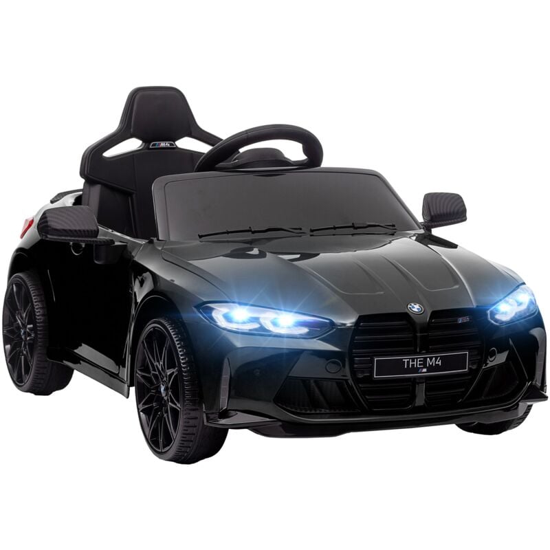 foto del prodotto bmw macchina elettrica per bambini licenza m4 con telecomando nero