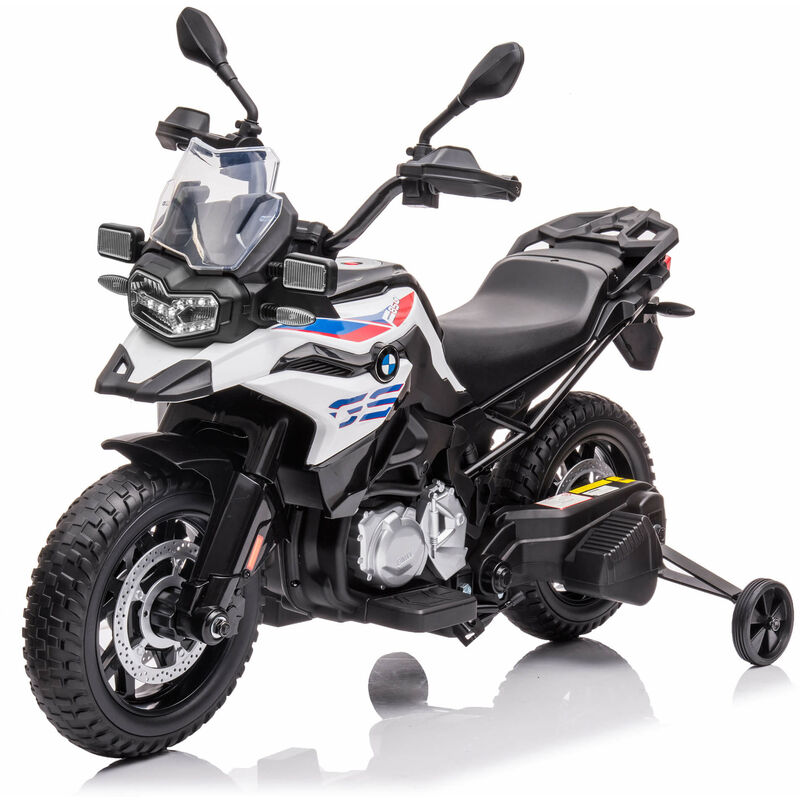 foto del prodotto bmw moto elettrica per bambini 12v con licenza f 850 gs bianca