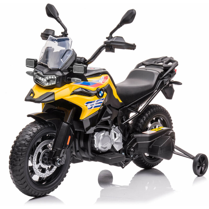 foto del prodotto bmw moto elettrica per bambini 12v con licenza f 850 gs gialla