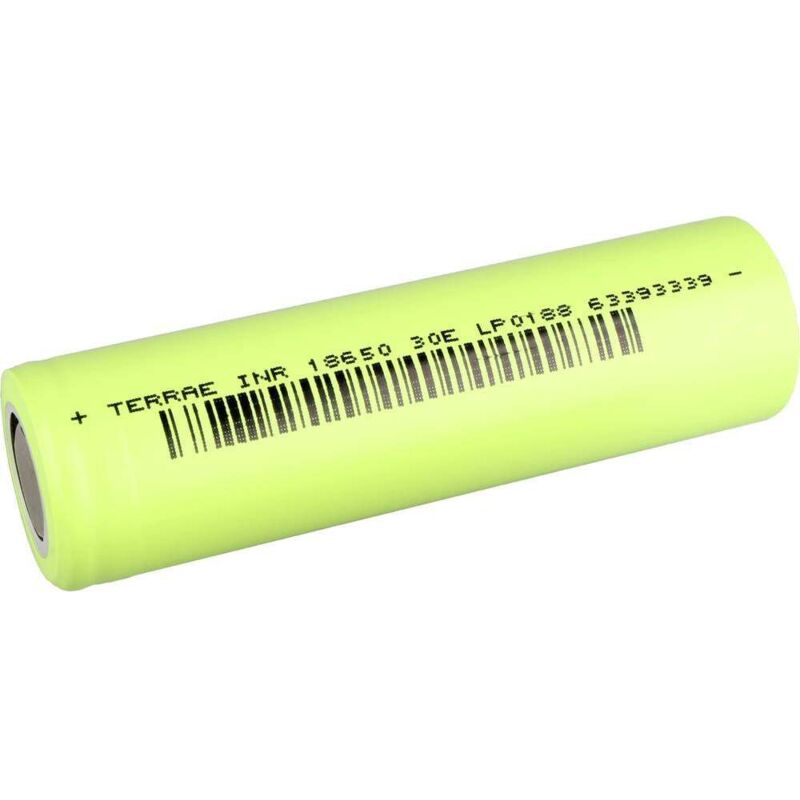 foto del prodotto bmz terrae inr1865030e batteria ricaricabile speciale 18650 li ion 3.7 v 3000 mah