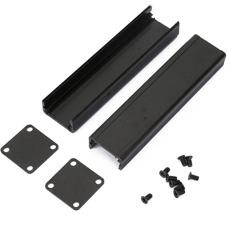 foto del prodotto bo tier en aluminium pour carte pcb, bo tier de refroidissement lectronique, noir, 25 x 25 x 100 mm