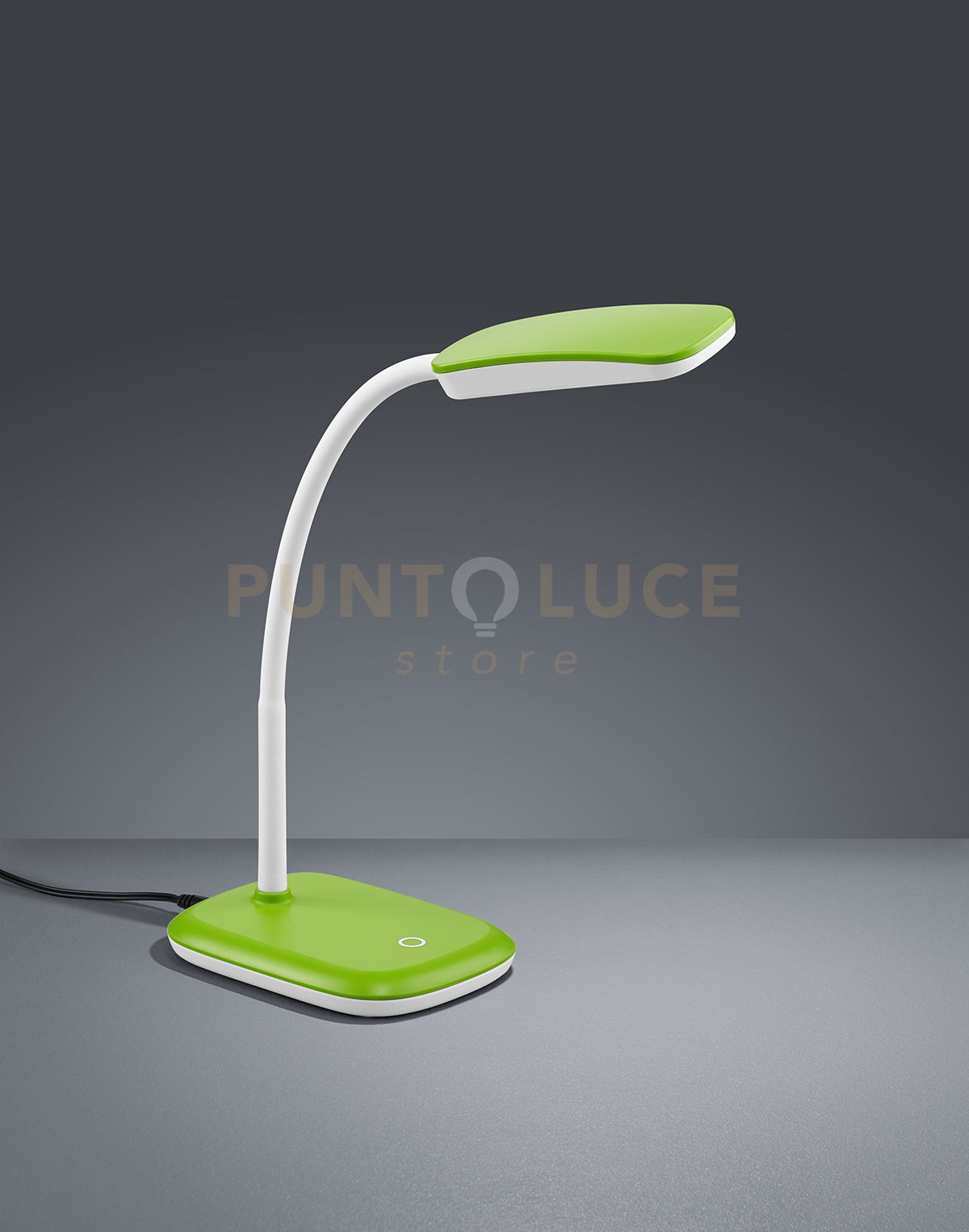 foto del prodotto boa lampada da studio led flessibile touch dimmer colore verde h. 36cm 3,5w 1x 350lm, 3000k