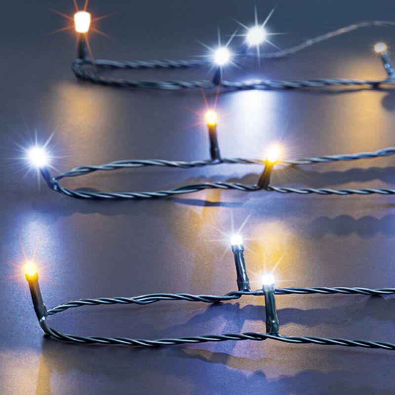 foto del prodotto boa luminosa da esterno 10m 500 led bianco freddo trasformatore feeric lights christmas