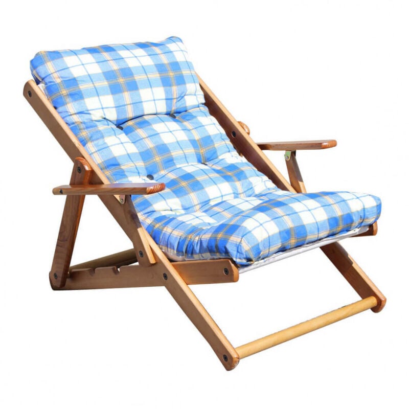 foto del prodotto bob gardens cuscino poltrone reclinabili cm 56x16x110 ozzy colore blu