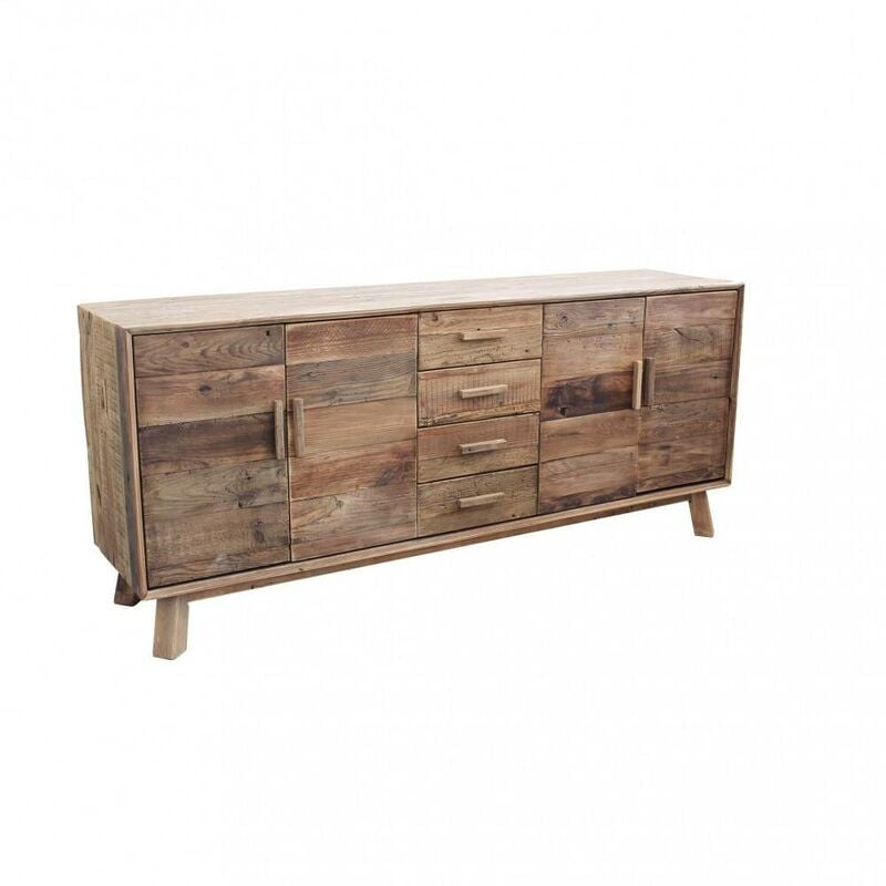 foto del prodotto bob gardens madia con 4 ante e 4 cassetti in pino riciclato cm 200x48x85 pine