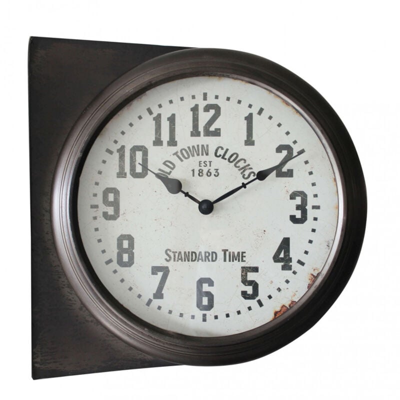 foto del prodotto bob gardens orologio da parete in acciaio,vetro cm 39,5x26,5x40,5 ferdy