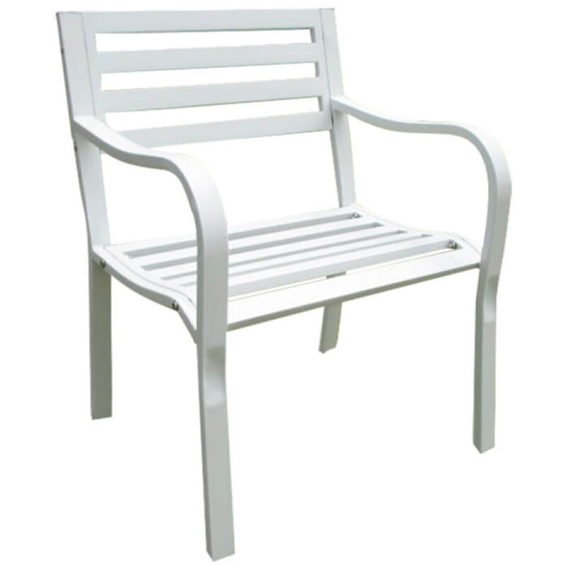 foto del prodotto bob gardens poltrona da giardino in acciaio,acciaio cm 60x80x56 brent