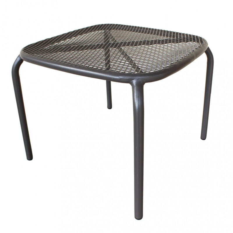 foto del prodotto bob gardens tavolo da giardino in acciaio cm 40x40x43,5 dell colore taupe
