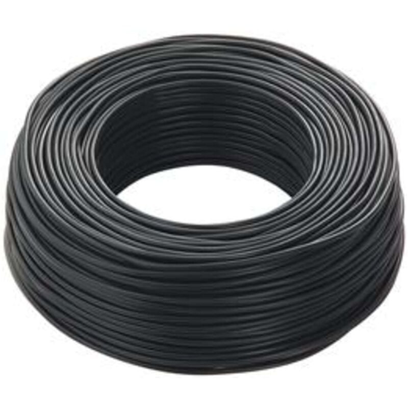 foto del prodotto bobina 100 mtl cavo elettrico unipolare sezione 1x2,5 mm nero black