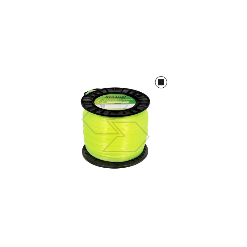 foto del prodotto bobina 2 kg filo per decespugliatore strong sezione quadra 3.3mm lunghezza 160m