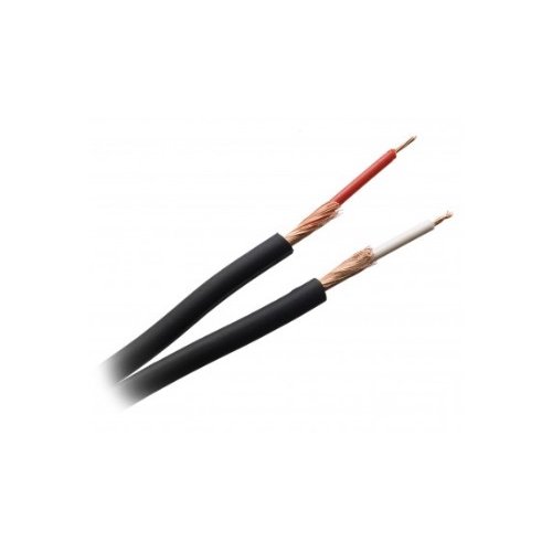 foto del prodotto bobina cavo audio 2x0,25 mm black 100m 6772