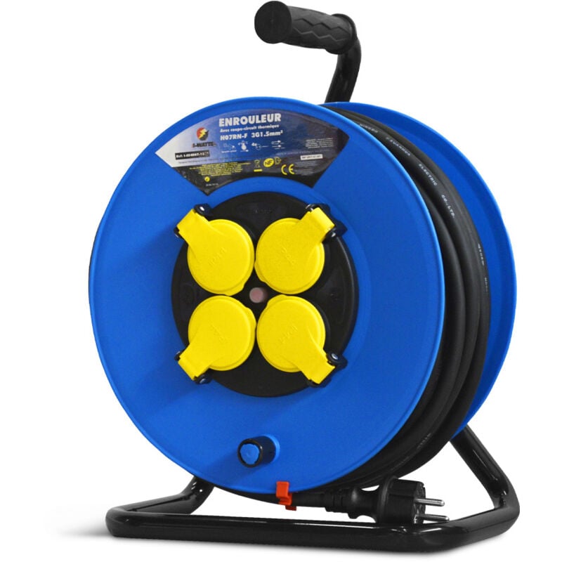 foto del prodotto bobina con 4 prese cavo h07en 3g1,5mm 25m i watts pro
