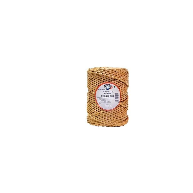 foto del prodotto bobina da 750gr di filo di rafia beige a 3 capi n. 4 rif 142754