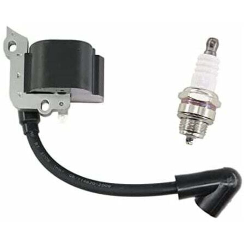 foto del prodotto bobina di accensione con candela per trimmer stihl fs38, fs46, fs45, fs55, fc55, fc55z, fc55-dz, hl45, hl45z, hs45, hs45z, km55, km55rz, km55c,