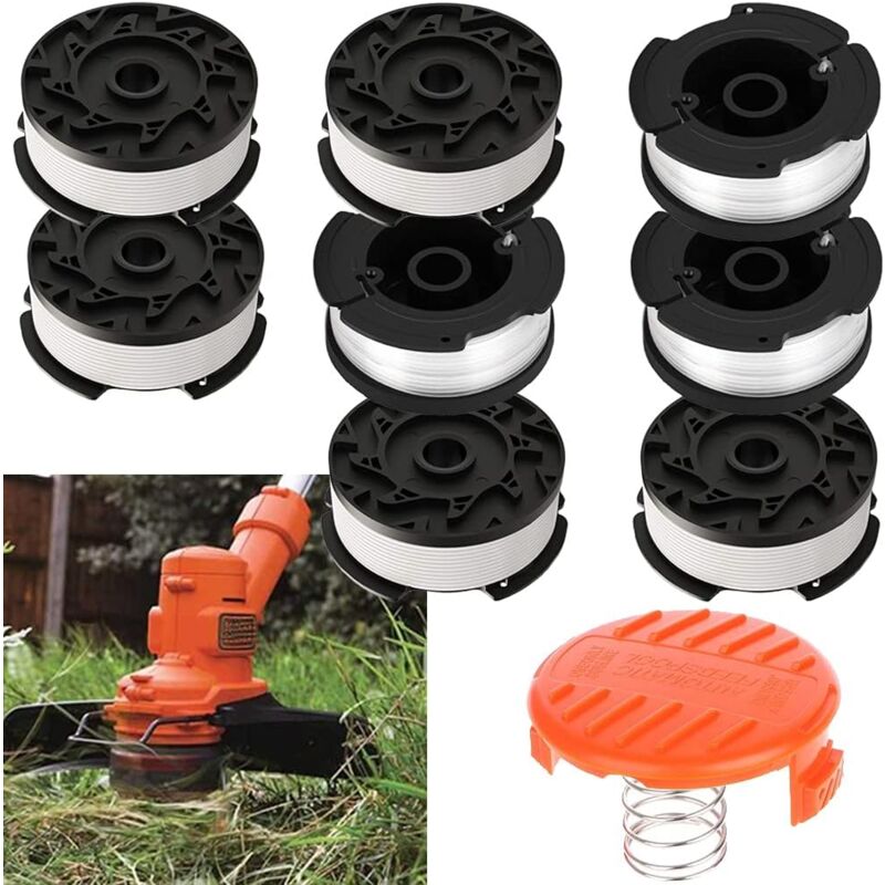 foto del prodotto bobina di alimentazione automatica a6485 a6481 bobina per taglierina black and decker reflex st5530 gb glc3630l20 gb besta530 gb, 30 piedi 0,065 8