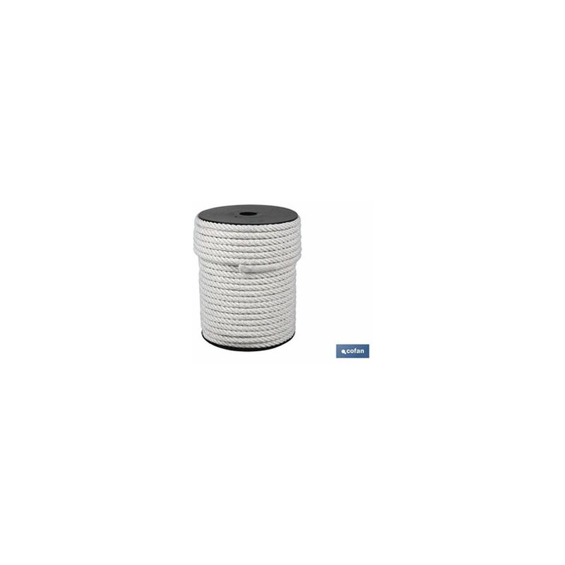 foto del prodotto bobina di corda in nylon opaco 4 c 18 mm 100 mt bianco