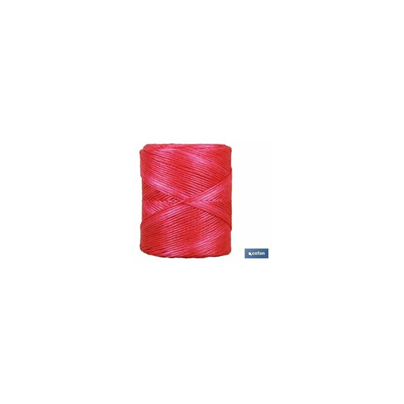 foto del prodotto bobina di filo di rafia 600 750 gr rosso