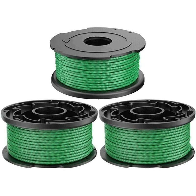 foto del prodotto bobina di filo per decespugliatore a batteria black and decker a6486 gl7033 gl8033 gl9035 2,0 mm 6,1 m, bobina di filo di ricambio per