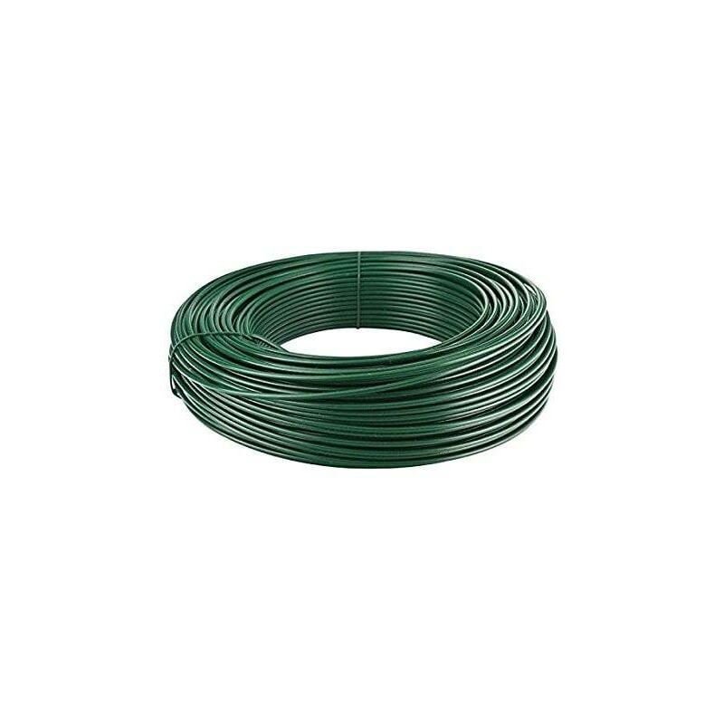 foto del prodotto bobina filo ferro plastificato lunghezza 50 mt, diametro 1,4 mm