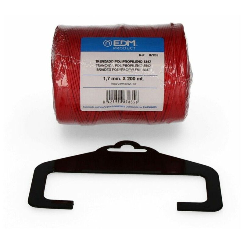foto del prodotto bobina in polipropilene intrecciato edm 8842 200 m rosso