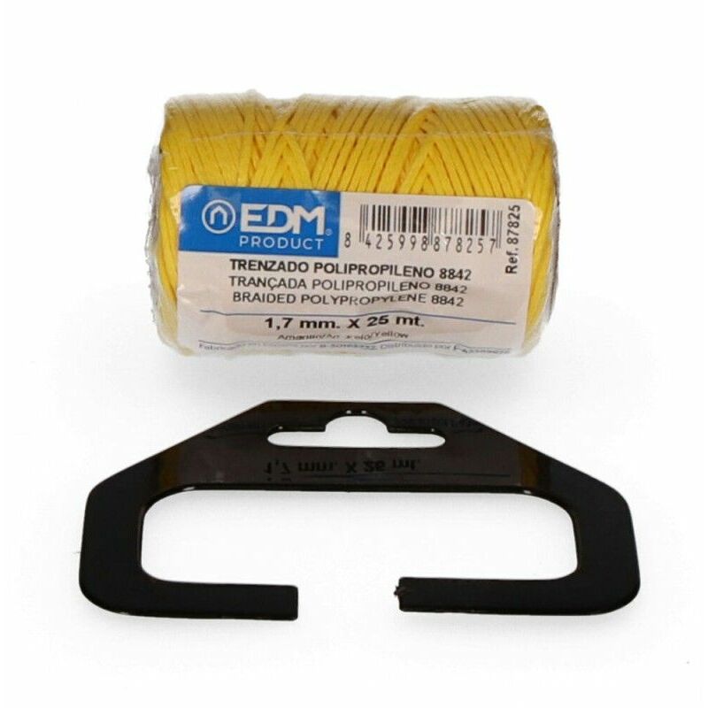 foto del prodotto bobina in polipropilene intrecciato edm 8842 25 m giallo